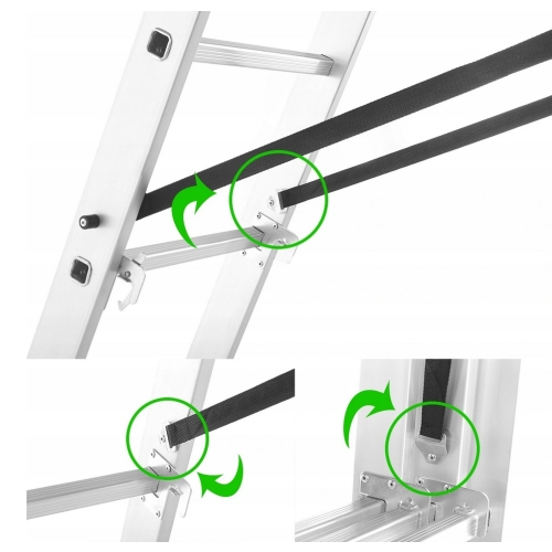 Scară puternică din aluminiu 3x12 8m universală